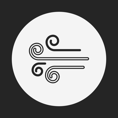 wind iconのイラスト素材