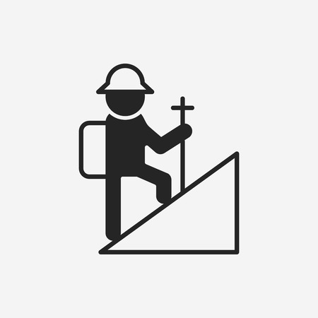 climbing iconのイラスト素材