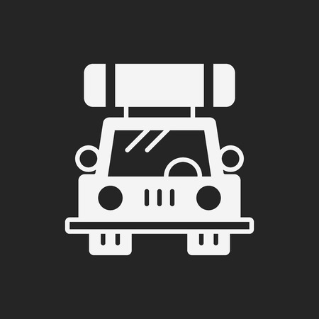 camping car iconのイラスト素材
