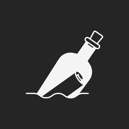 Message in a Bottle iconのイラスト素材