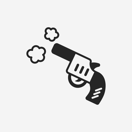 gun iconのイラスト素材