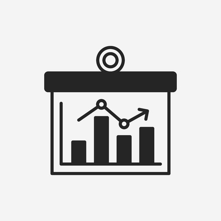 Information chart iconのイラスト素材