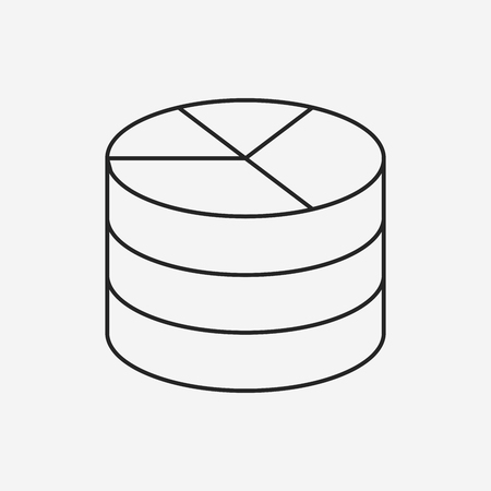 Information chart line iconのイラスト素材
