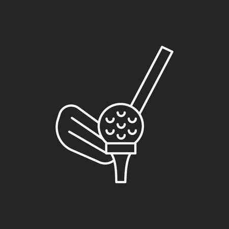golf line iconのイラスト素材
