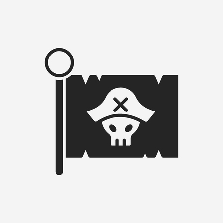 pirate flag iconのイラスト素材