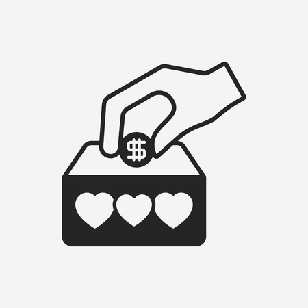 Donation iconのイラスト素材