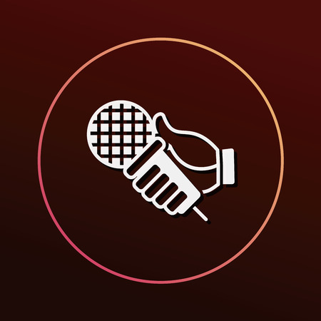 record microphone iconのイラスト素材