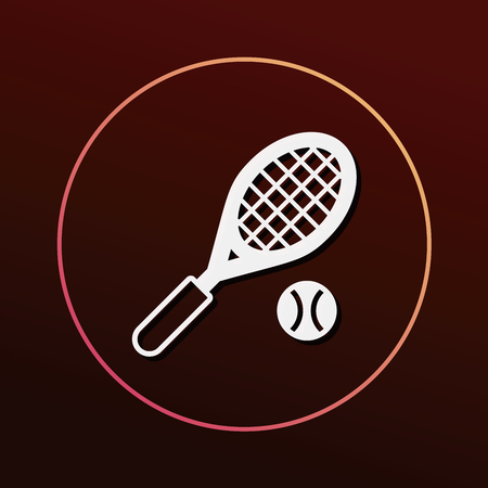 tennis iconのイラスト素材