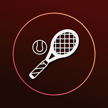 tennis iconのイラスト素材