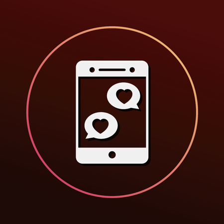 love message iconのイラスト素材