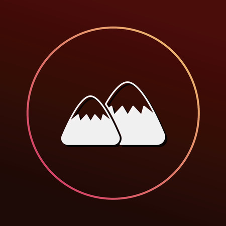 mountain iconのイラスト素材