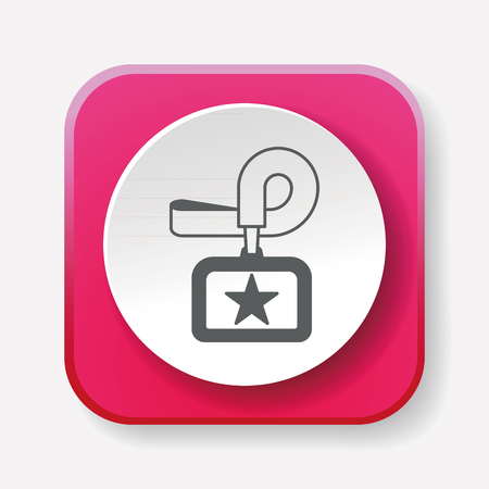 Identification card iconのイラスト素材