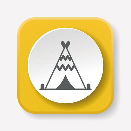 tent iconのイラスト素材