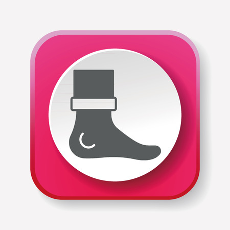 feet iconのイラスト素材