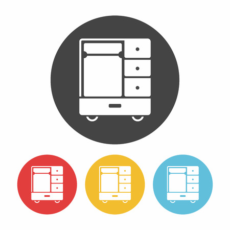 closet cabinet iconのイラスト素材