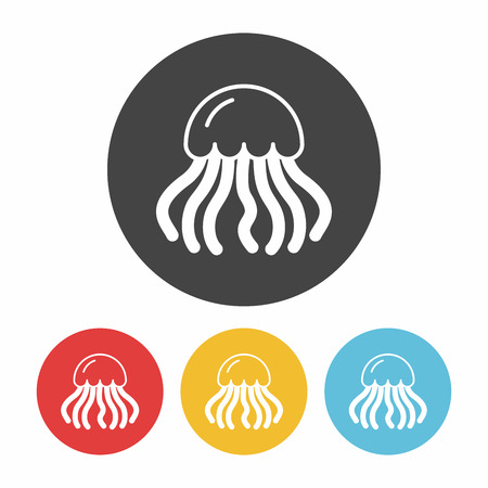 jellyfish iconのイラスト素材