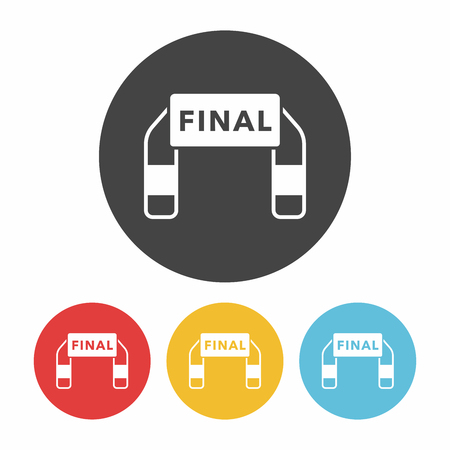 Finish line iconのイラスト素材