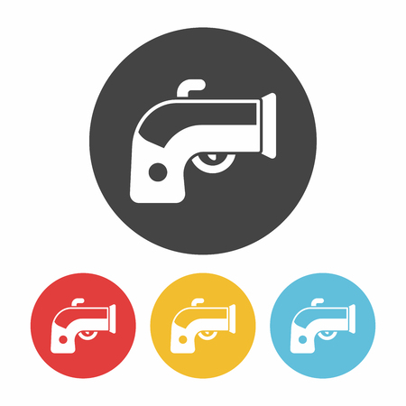 gun iconのイラスト素材