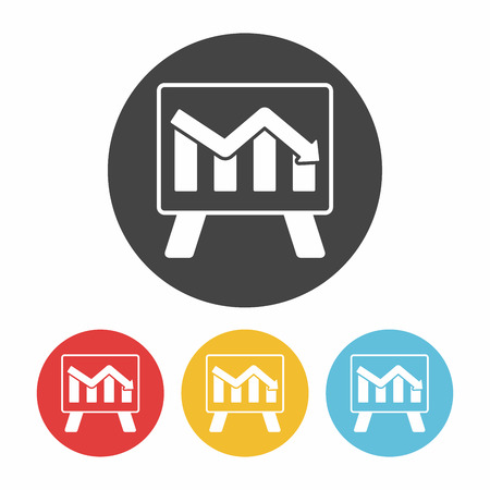 Information chart iconのイラスト素材