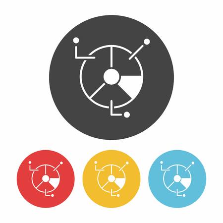 Information chart iconのイラスト素材