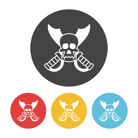 skull iconのイラスト素材