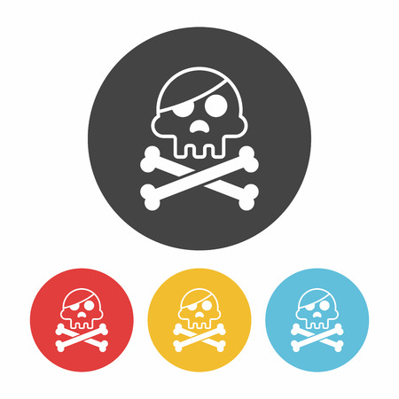 skull iconのイラスト素材