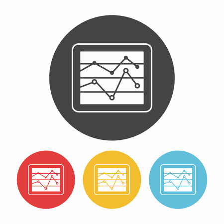 Information chart iconのイラスト素材
