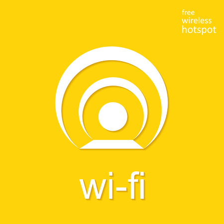Wireless and wifi icon or sign for remote internet access.  symbol.のイラスト素材
