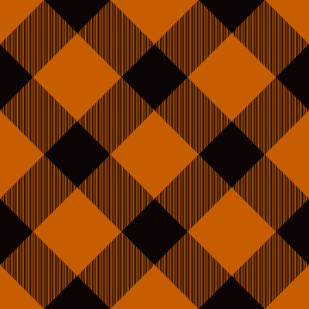 Halloween Tartan Seamless Pattern. Trendy Illustration for Wallpapers.のイラスト素材