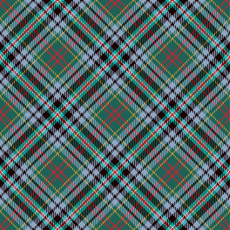 Plaid Tartan Seamless Pattern Background. Traditional Scottish Ornament. Seamless Tartan Tiles. Trendy Vector Illustration for Wallpapers.のイラスト素材