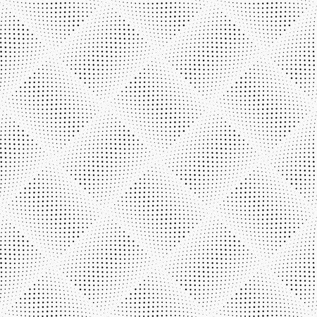 Dotted Line Geometric Pattern. Repeating Dotted Lines. Dots of the Different Size.のイラスト素材