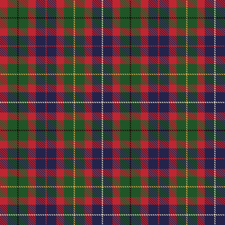 Tartan Seamless Pattern Background. Red, Green, Black, Yellow, Blue  and  White Plaid, Tartan Flannel Shirt Patterns. Trendy Tiles Vector Illustration for Wallpapers.のイラスト素材