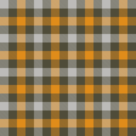 Halloween Tartan Seamless Pattern Background. Autumn color panel Plaid, Tartan Flannel Shirt Patterns. Trendy Tiles Vector Illustration for Wallpapers.のイラスト素材