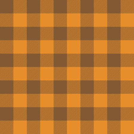 Halloween Tartan Seamless Pattern Background. Autumn color panel Plaid, Tartan Flannel Shirt Patterns. Trendy Tiles Vector Illustration for Wallpapers.のイラスト素材