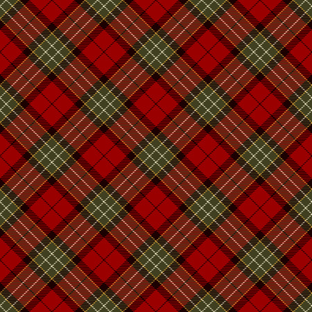 . Red, Black, Brown, Gold  and  White  Plaid, Tartan Flannel Shirt Patterns. Trendy Tiles Vector Illustration for Wallpapers.のイラスト素材