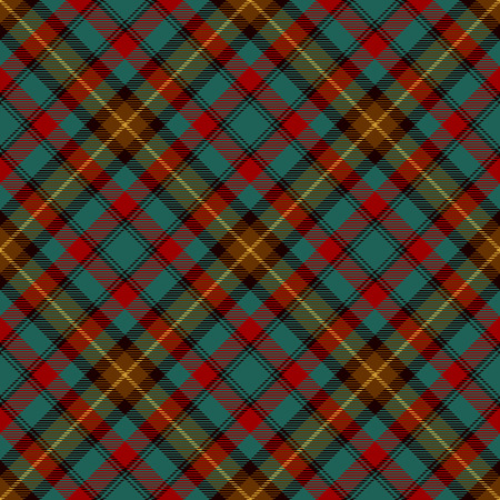 Tartan Seamless Pattern Background. Red, Brown, Green, Black, Gold  and  White  Color  Plaid.  Flannel Shirt Patterns. Trendy Tiles Vector Illustration for Wallpapers.のイラスト素材