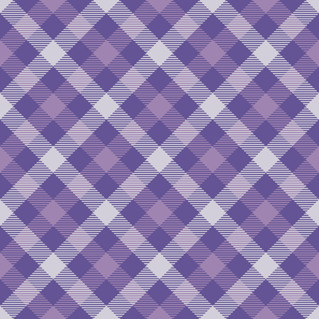 Ultra Violet Tartan Seamless Pattern Background. Violet Light and Dark Color  Plaid.  Flannel Shirt Patterns. Trendy Tiles Vector Illustration for Wallpapers. Color of the Year 2018.のイラスト素材