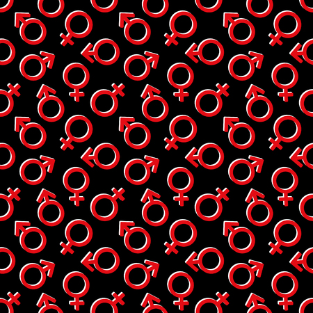 Valentine's Day Seamless Vector Patterns. Backgrounds Textures in Red, Black and  White  Symbol  Hearts.のイラスト素材