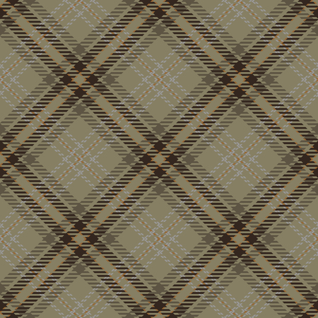 Tartan Plaid Scottish Seamless Pattern Background. Brown, Beige, Orange  and  Gray Color  Wrap.  Flannel Shirt Patterns. Trendy Tiles Vector Illustration for Wallpapersのイラスト素材