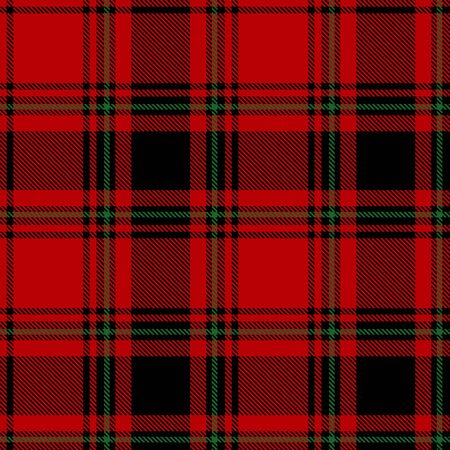 Black,  Red and  Green  Tartan  Plaid  Seamless Pattern Background. Flannel  Shirt Tartan Patterns. Trendy Tiles Vector Illustration for Wallpapers.のイラスト素材