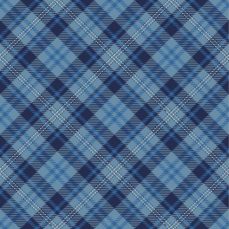Blue  and  White  Tartan  Plaid  Seamless Pattern Background. Flannel  Shirt Tartan Patterns. Trendy Tiles Vector Illustration for Wallpapers.のイラスト素材