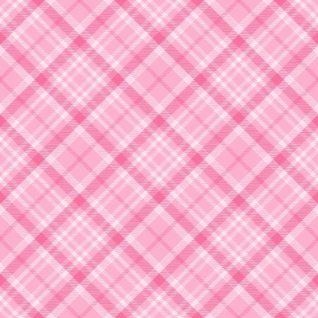 Pink and  White    Tartan  Plaid  Seamless Pattern Background. Flannel  Shirt Tartan Patterns. Trendy Tiles Vector Illustration for Wallpapers.のイラスト素材