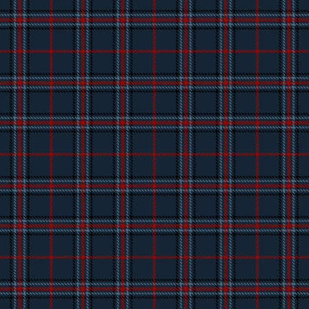 Tartan Seamless Pattern Background in Black, Blue and Red Color Plaid. Flannel Shirt Patterns. Trendy Tiles Vector Illustration for Wallpapers.のイラスト素材