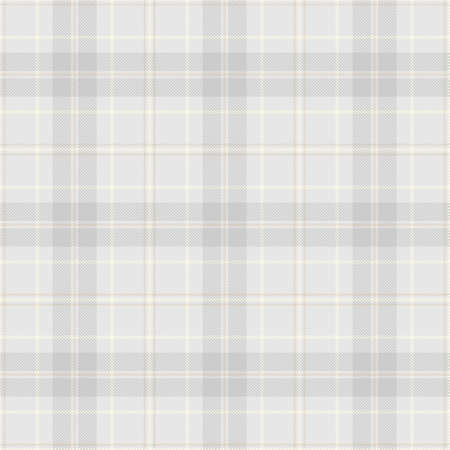 Tartan Seamless Pattern Background in Pastel Gray, Dusty Beige And White Color Plaid. Flannel Shirt Patterns. Trendy Tiles Vector Illustration for Wallpapers.のイラスト素材