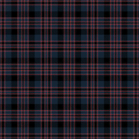Tartan Seamless Pattern Background in Black, Blue and Red Color Plaid. Flannel Shirt Patterns. Trendy Tiles Vector Illustration for Wallpapersのイラスト素材