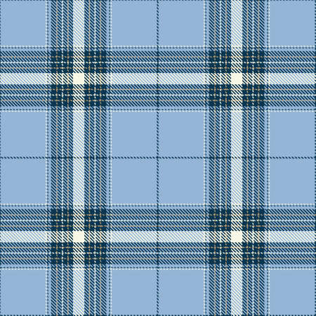 Tartan Seamless Pattern Background in Blue and White Color Plaid. Flannel Shirt Patterns. Trendy Tiles Vector Illustration for Wallpapers.のイラスト素材