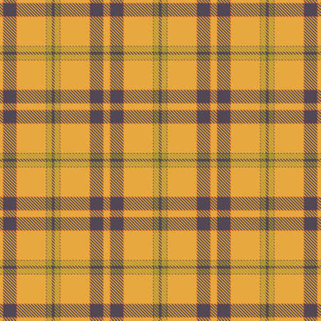 Autumn Tartan Seamless Pattern Background. Fall Color Panel Plaid, Tartan Flannel Shirt Patterns. Trendy Tiles Vector Illustration for Wallpapers.のイラスト素材
