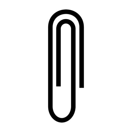 Clip icon isolated on white background, Vector illustration.の写真素材