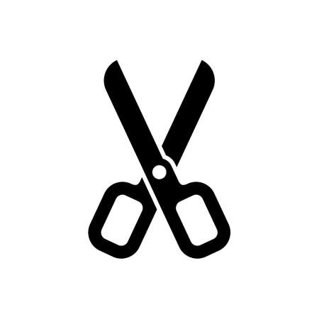 Scissors icon isolated on white background. Vector illustrationのイラスト素材