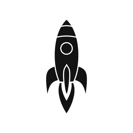 Rocket icon isolated on white background. Vector illustrationのイラスト素材